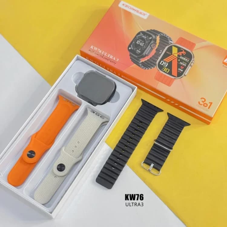 ساعت هوشمند KEQIWEAR مدل KW76 ULTRA3 “فروش عمده” — تصویر ۶