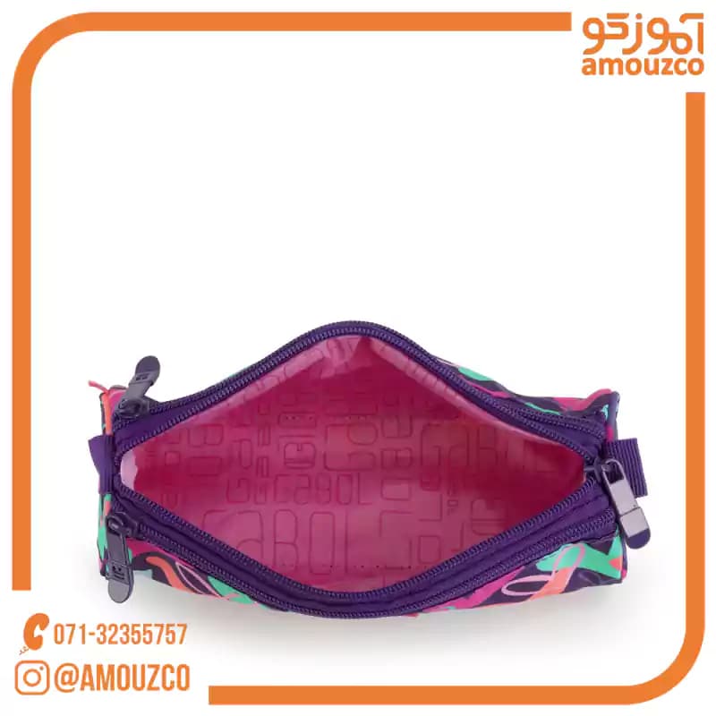 جامدادی سه زیپ Kokoro سایز 22×7×7 گابل (2026) — تصویر ۲