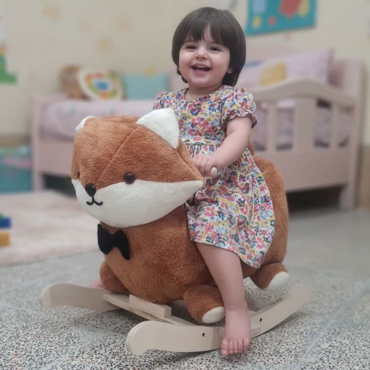 راکر مبلی کودک طرح روباه — تصویر ۲
