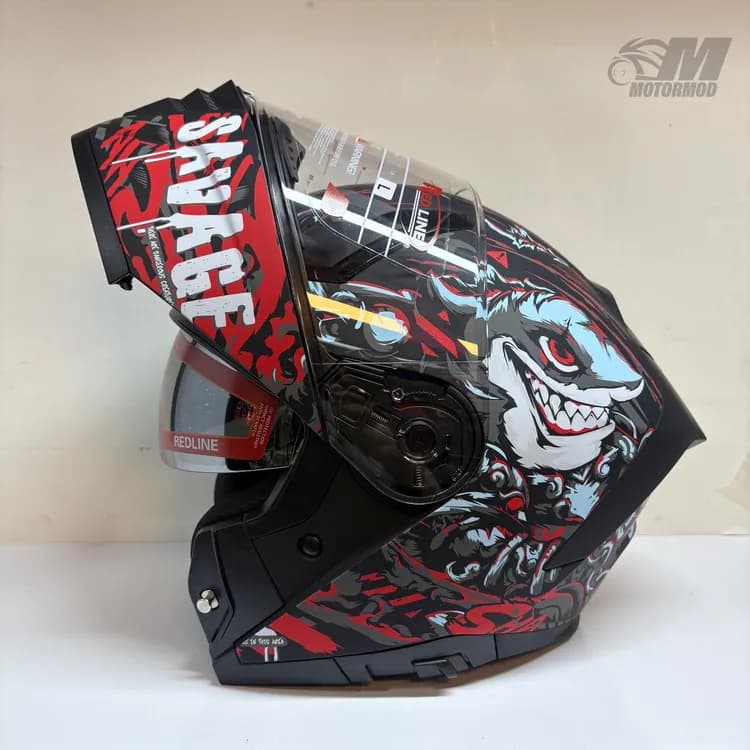 کلاه کاسکت فک متحرک Redline 960 | کلاه حرفه‌ای موتورسواری — تصویر ۵