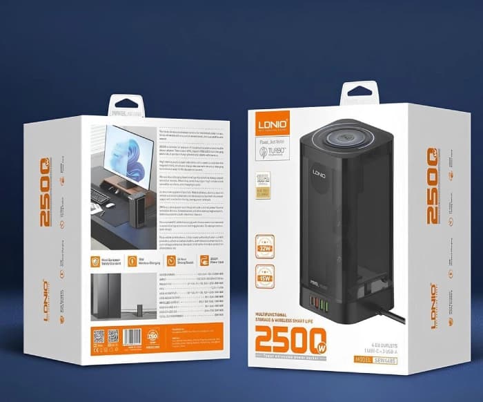 شارژ وایرلس LDNIO SEW4485 2500W
