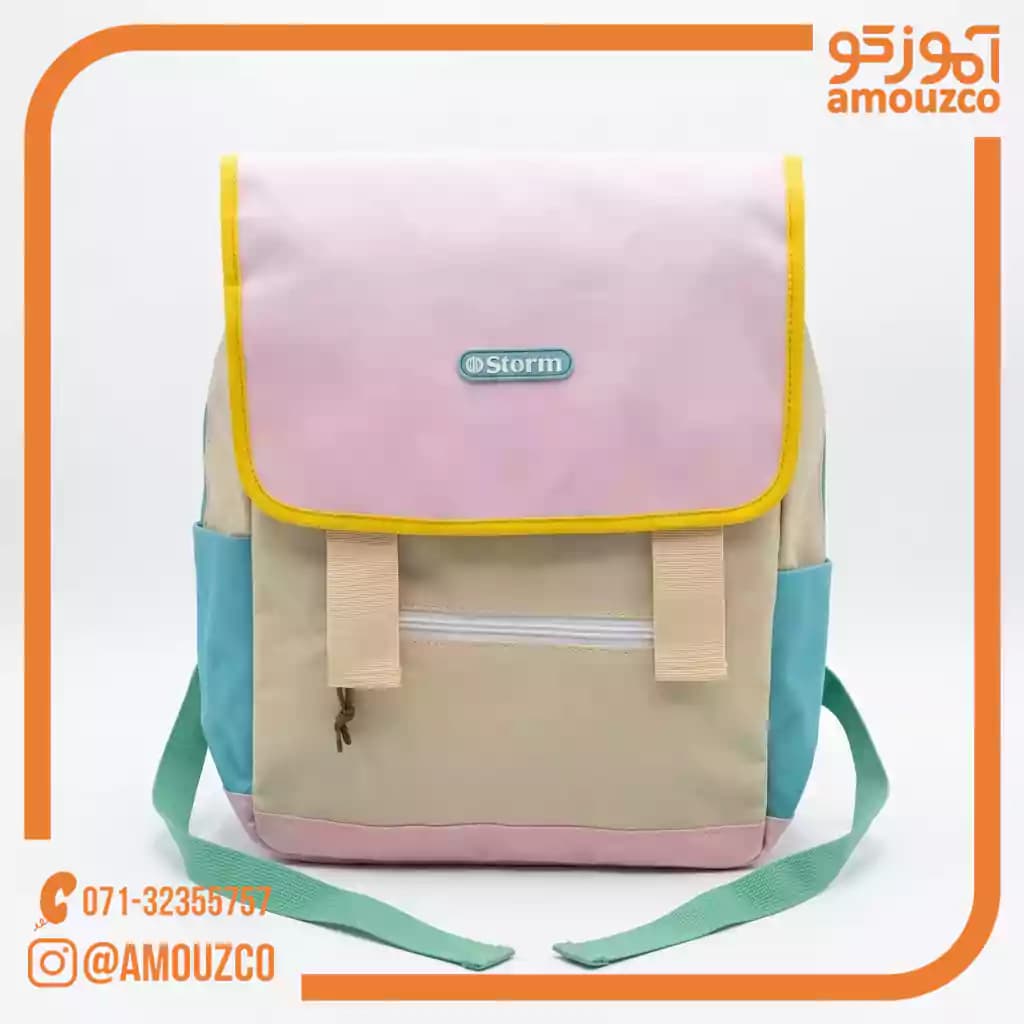 کوله پشتی استورم مدل مارشمالو HL900102 (صورتی) — تصویر ۴