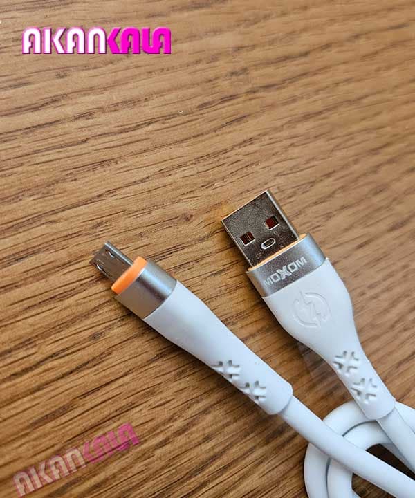 کابل شارژر ژله ای میکرو MOXOM “فروش عمده” — تصویر ۲