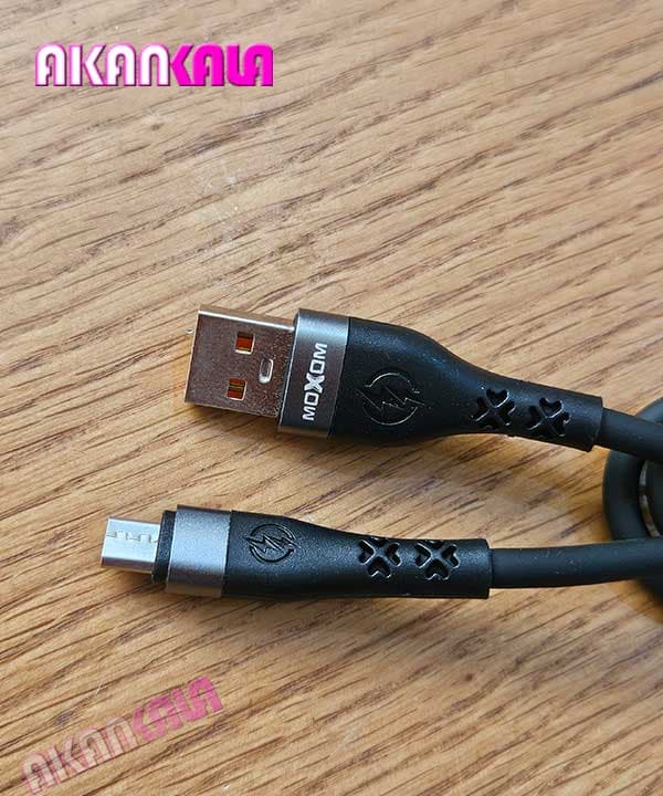کابل شارژر ژله ای میکرو MOXOM “فروش عمده” — تصویر ۳