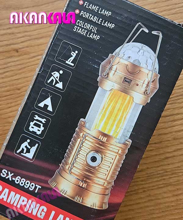****رقص نور مشکل دارد**** چراغ اضطرای و فانوس کشویی SX-6899T — تصویر ۴