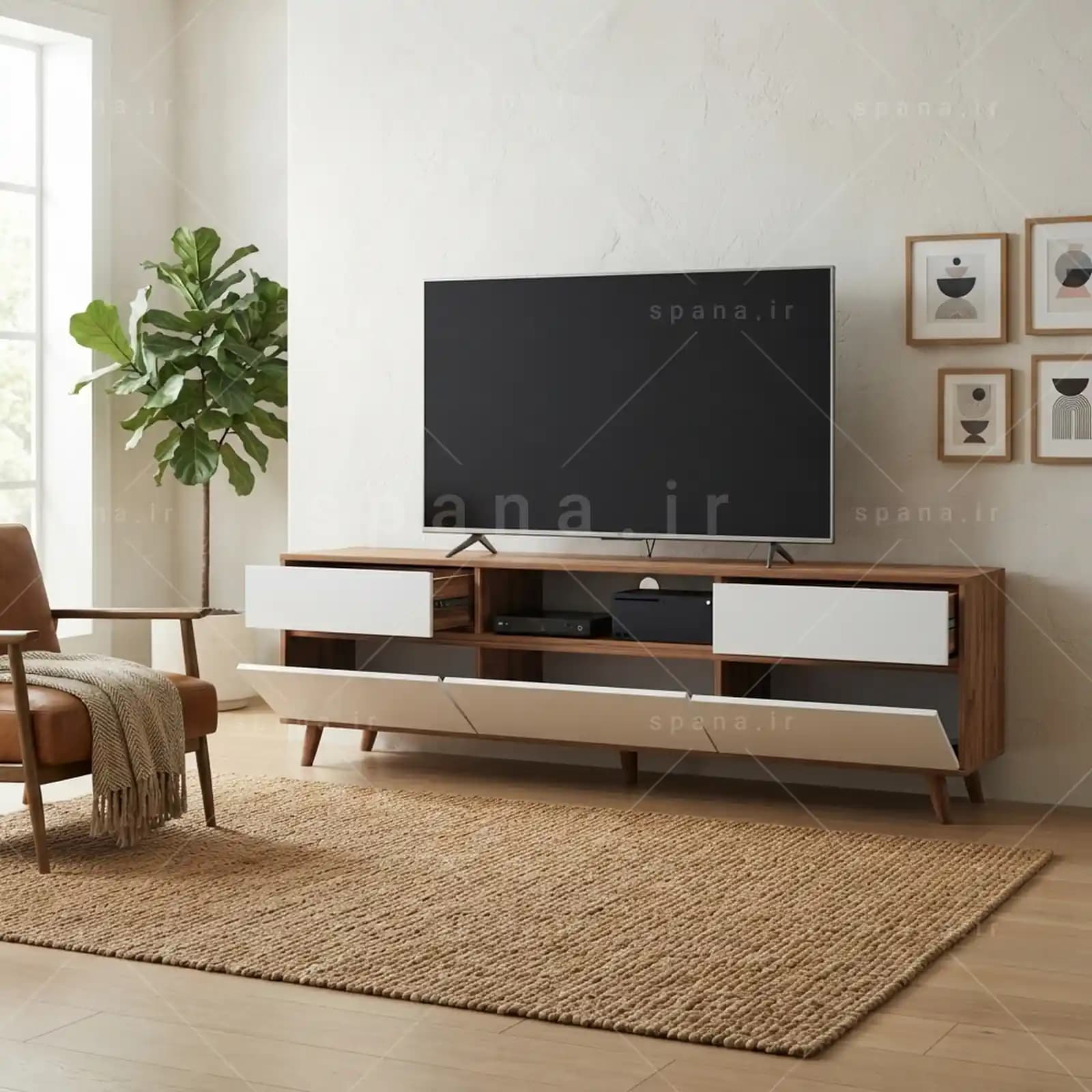 میز تلویزیون کد 113 طرح C – طول 200 — تصویر ۹