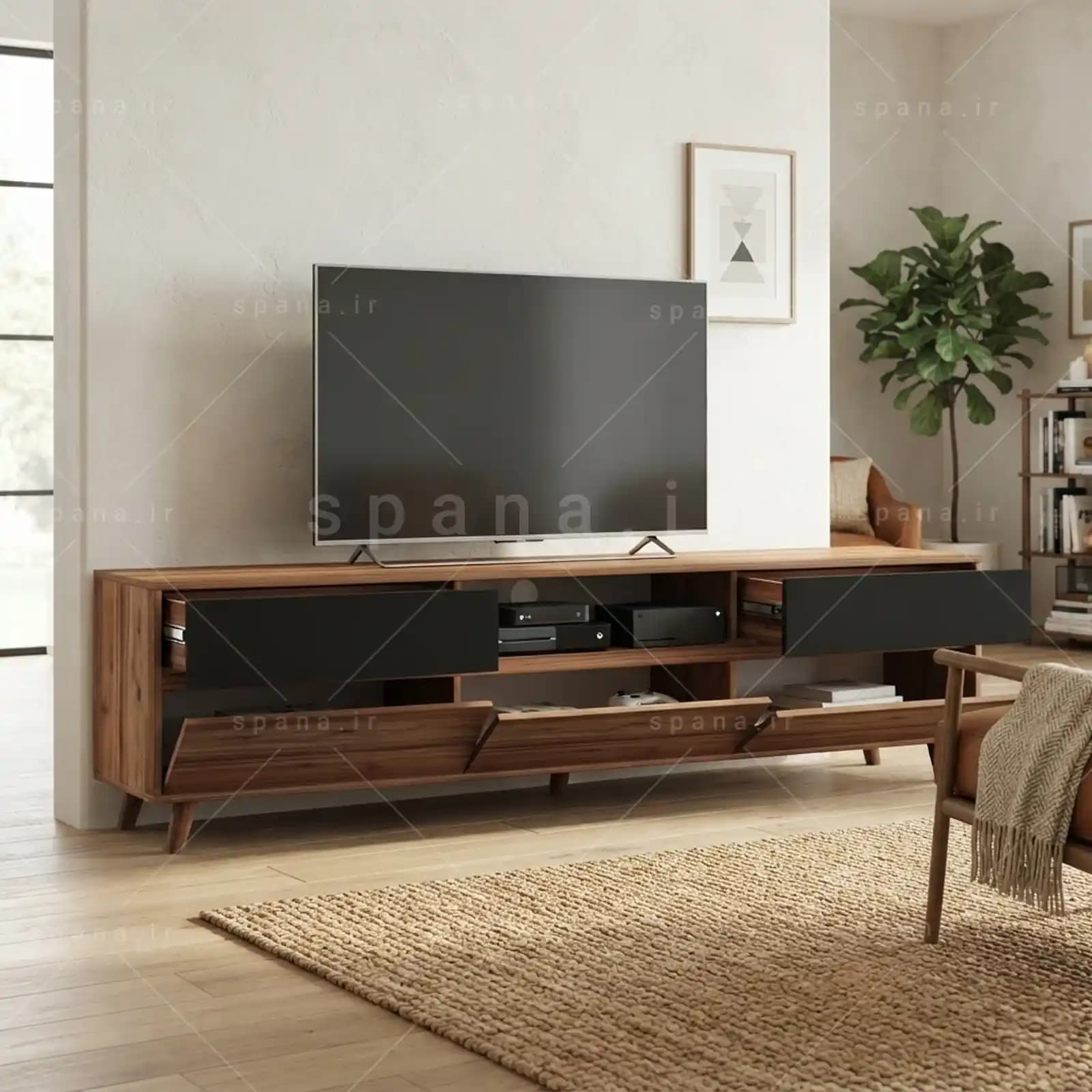 میز تلویزیون کد 112 طرح B – طول 200 — تصویر ۹