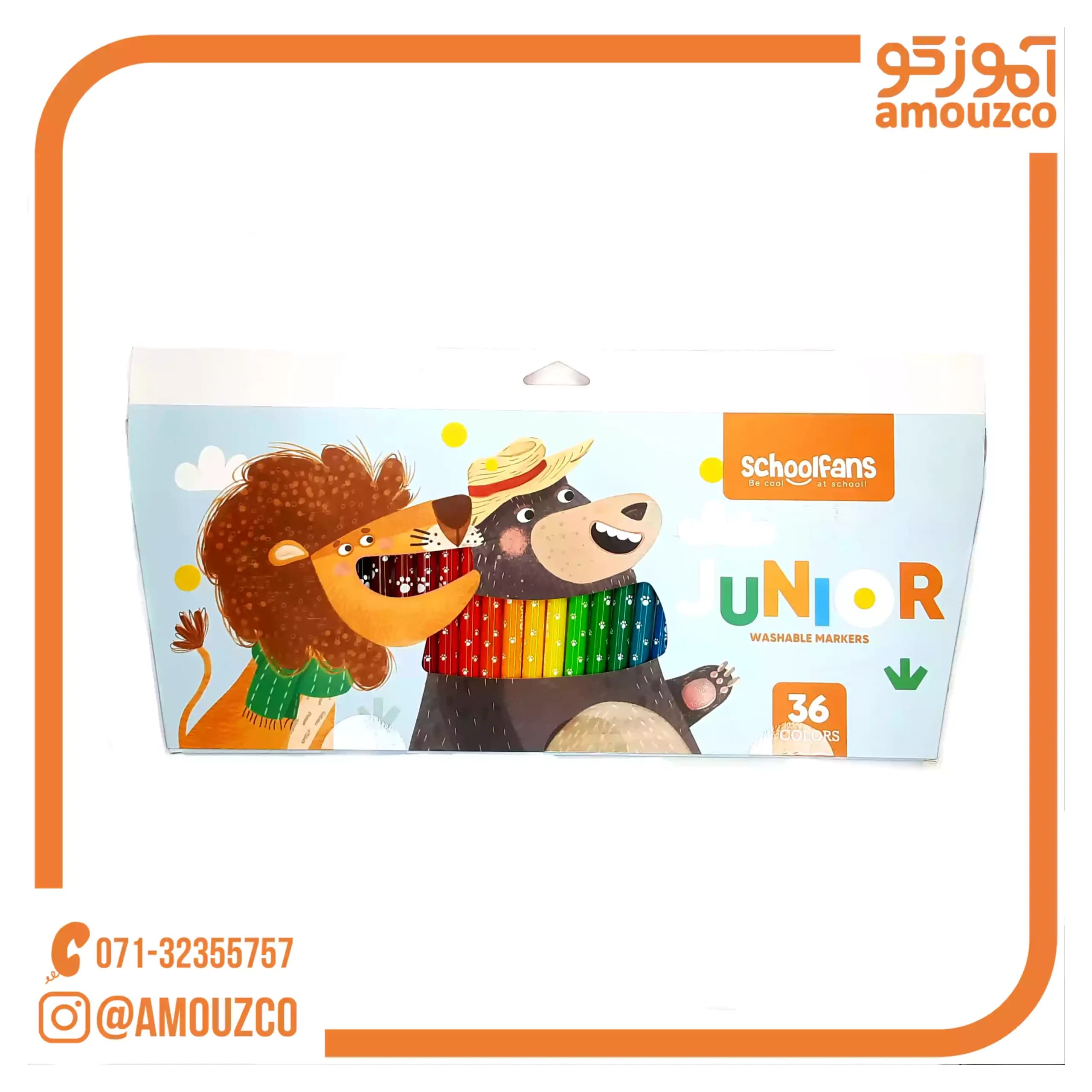 ماژیک 36 رنگ مدل جونیور اسکول فنس مدل FA922203 — تصویر ۸