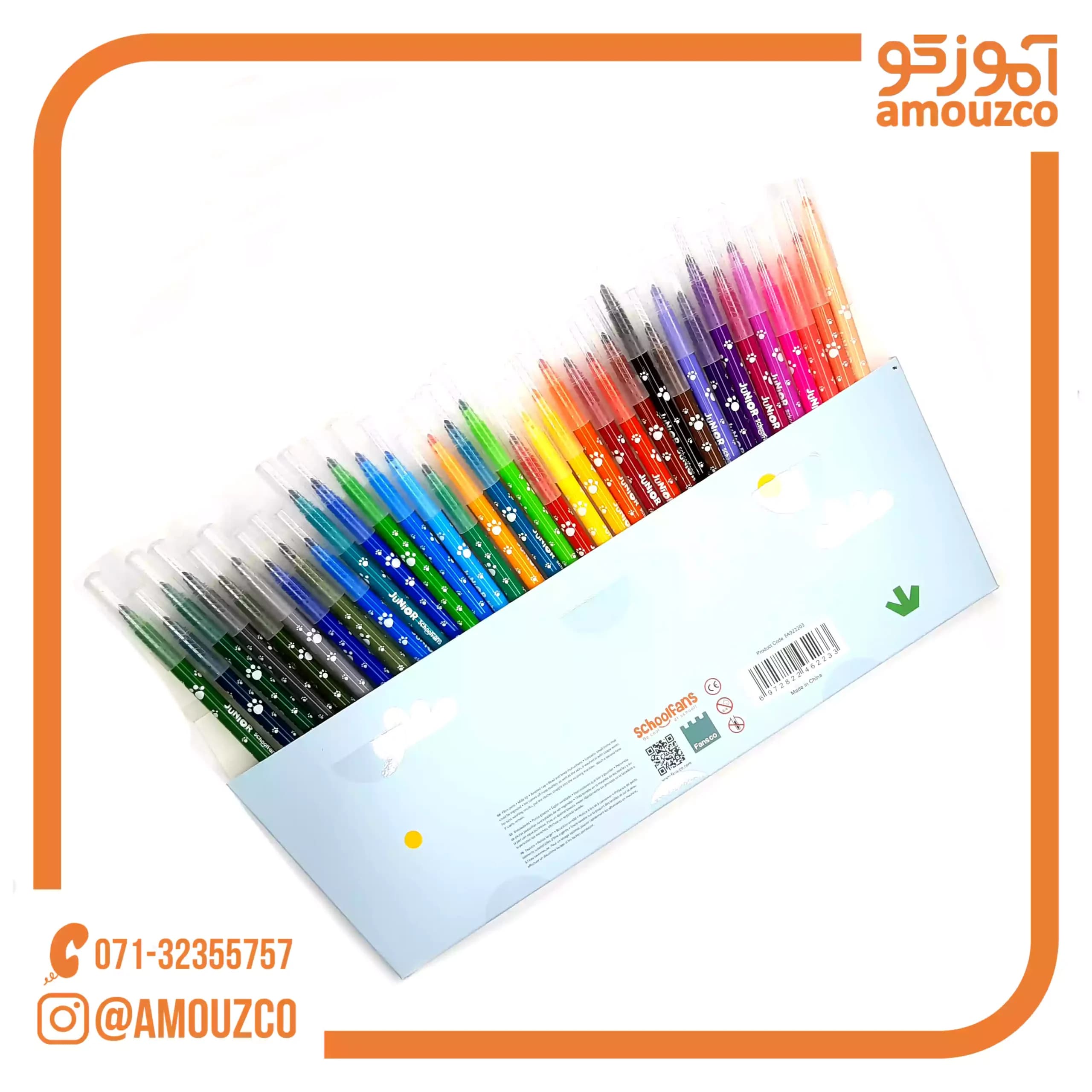 ماژیک 36 رنگ مدل جونیور اسکول فنس مدل FA922203 — تصویر ۲