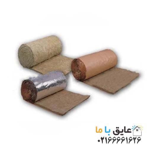 رول پشم سنگ لحافی 5 سانت ( 1.20 * 10 ) دانسیته 25 پوشینگر — تصویر ۲