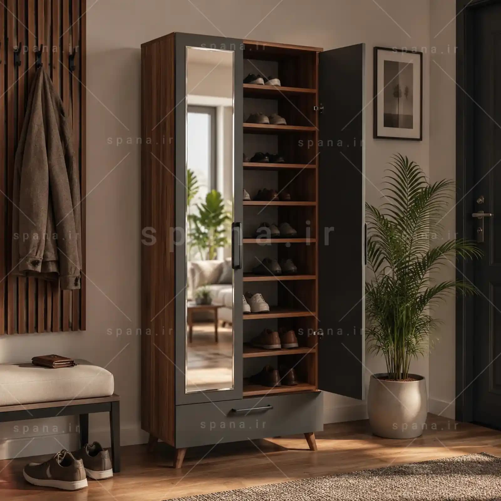جاکفشی ایستاده ساویز کد 103 – طول 70 — تصویر ۲