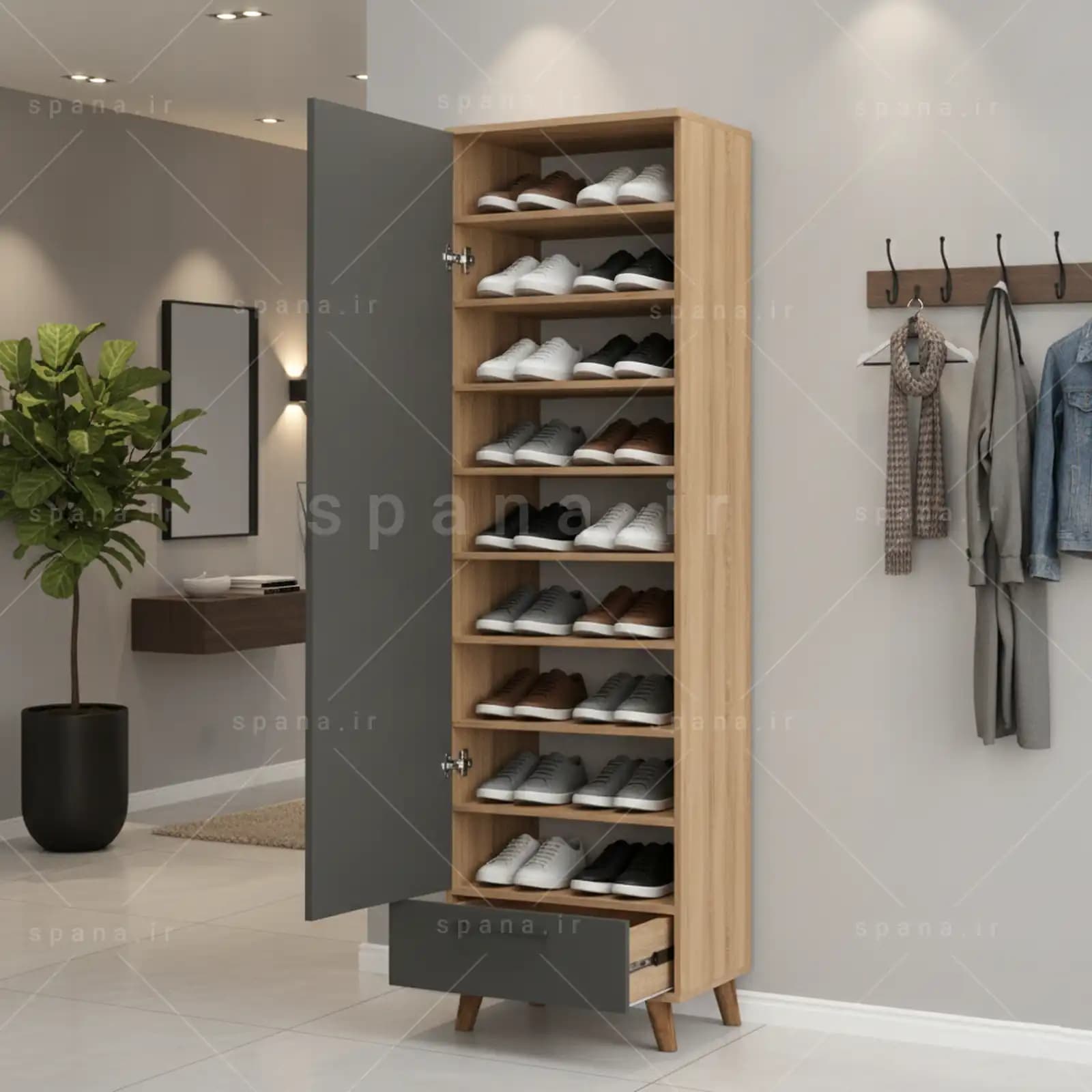جاکفشی ایستاده ساویز کد 102 – طول 50 — تصویر ۲