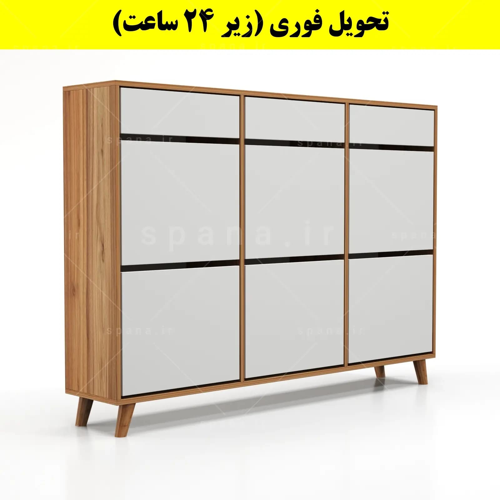 جاکفشی داشبوردی شش درب کشودار طرح ایکیا – طول 150 (تحویل فوری) — تصویر ۱۲