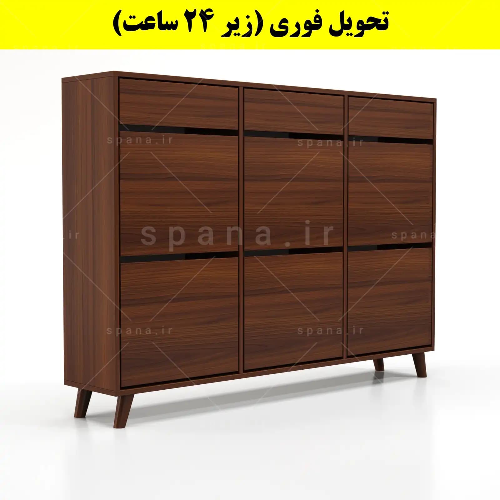 جاکفشی داشبوردی شش درب کشودار طرح ایکیا – طول 150 (تحویل فوری) — تصویر ۷