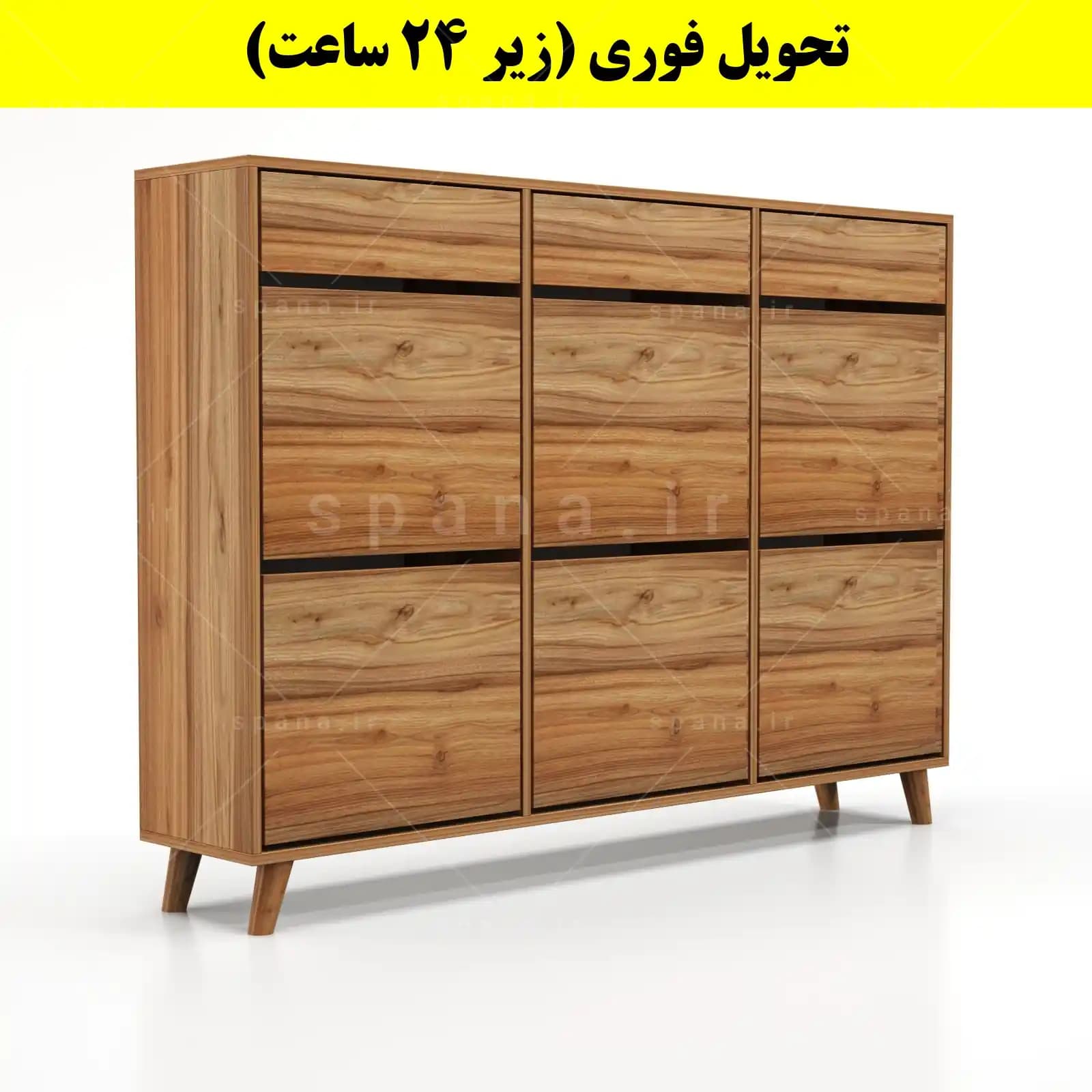 جاکفشی داشبوردی شش درب کشودار طرح ایکیا – طول 150 (تحویل فوری) — تصویر ۸