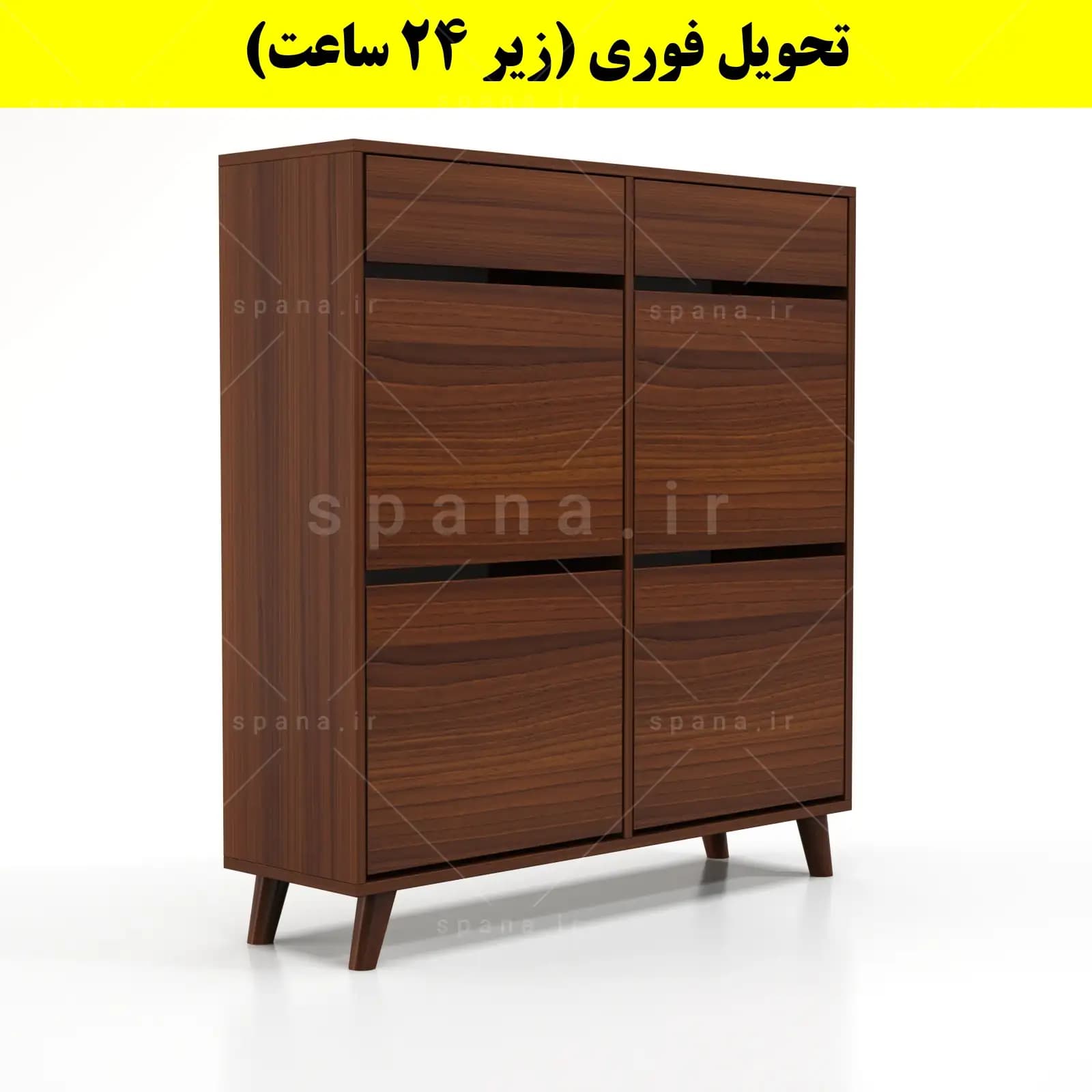 جاکفشی داشبوردی چهار درب کشودار طرح ایکیا – طول 100 (تحویل فوری) — تصویر ۷