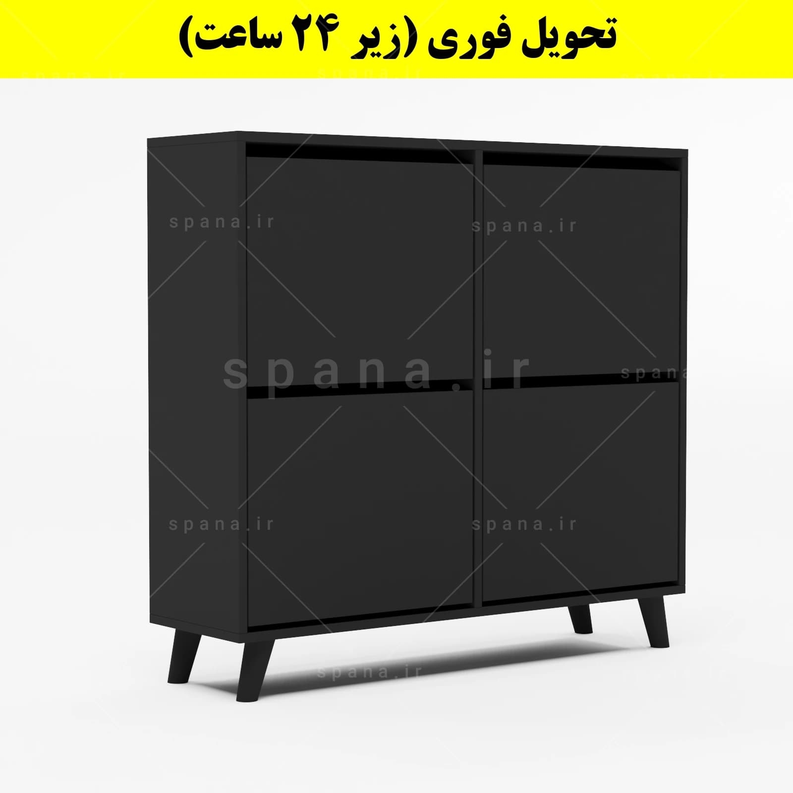 جاکفشی داشبوردی چهار درب طرح ایکیا – طول 100 (تحویل فوری) — تصویر ۶