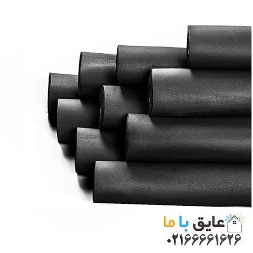 عایق الاستومری لوله ای سایز 16 میلیمتر و ضخامت 25 میلیمتر – روکشدار مسلح 170 میکرون چاکدار چسبدار