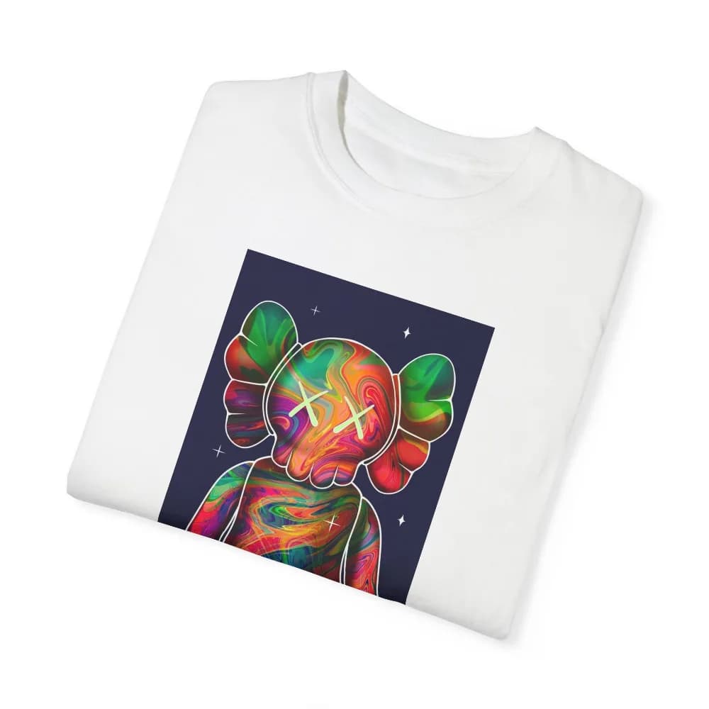 تی‌شرت آستین کوتاه مردانه مدل kaws 01 رنگ سفید — تصویر ۶