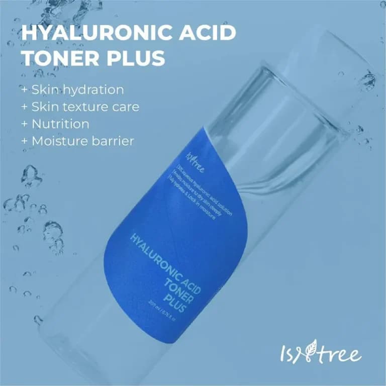 تونر آبرسان قوی هیالورونیک اسید پلاس ایزنتری Isntree Hyaluronic Acid Toner — تصویر ۵
