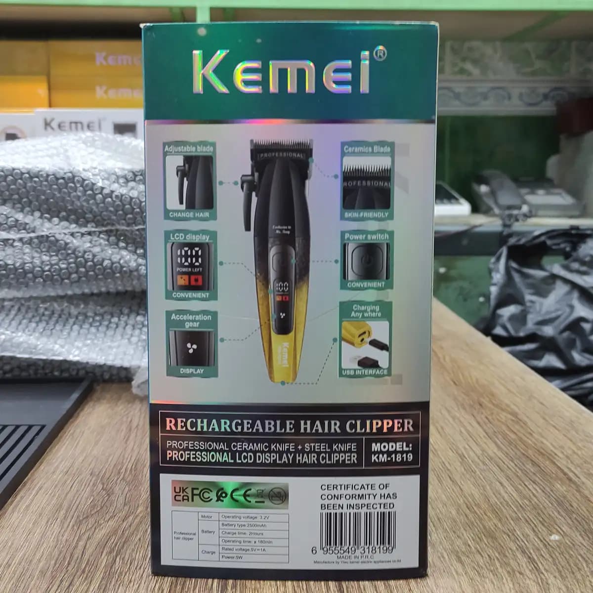 ماشین اصلاح کیمی مدل KM-1819 — تصویر ۸