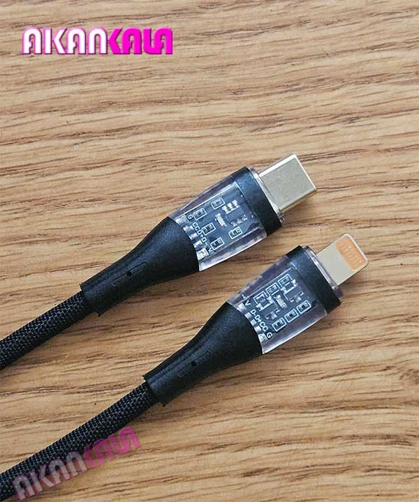 کابل شارژر C TO IP آیفون 13 مدل C-20 (دارای iC و LED) “فروش عمده” — تصویر ۴