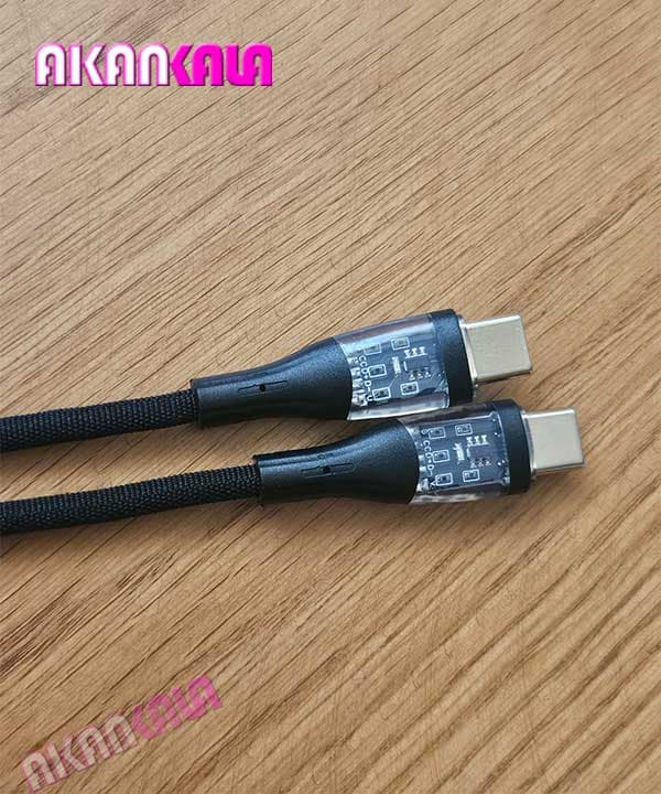 کابل شارژر C TO C مدل C-20 (دارای iC و LED) “فروش عمده” — تصویر ۴