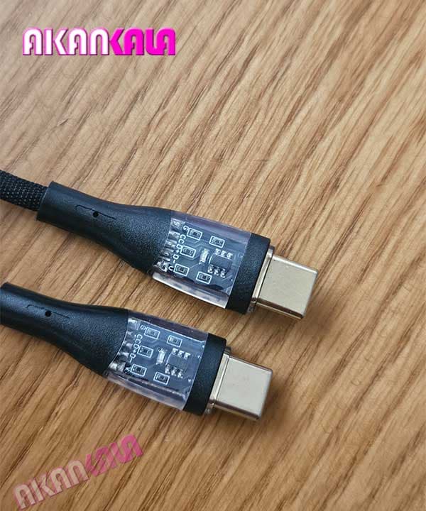 کابل شارژر C TO C مدل C-20 (دارای iC و LED) “فروش عمده” — تصویر ۵