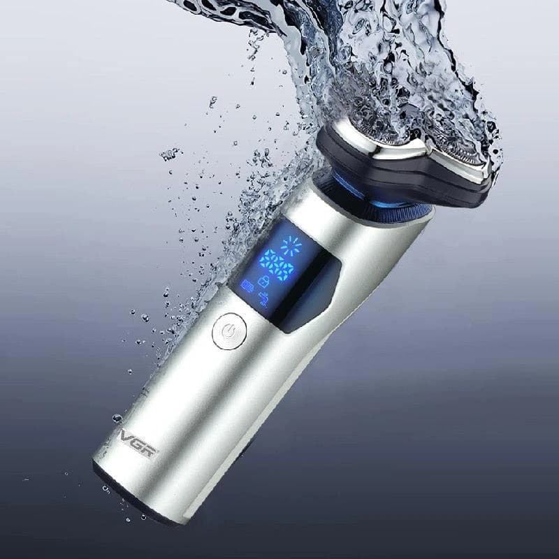ماشین اصلاح وی جی آر مدل V-328 سه تیغ ضد آب با برش چرخشی — تصویر ۶