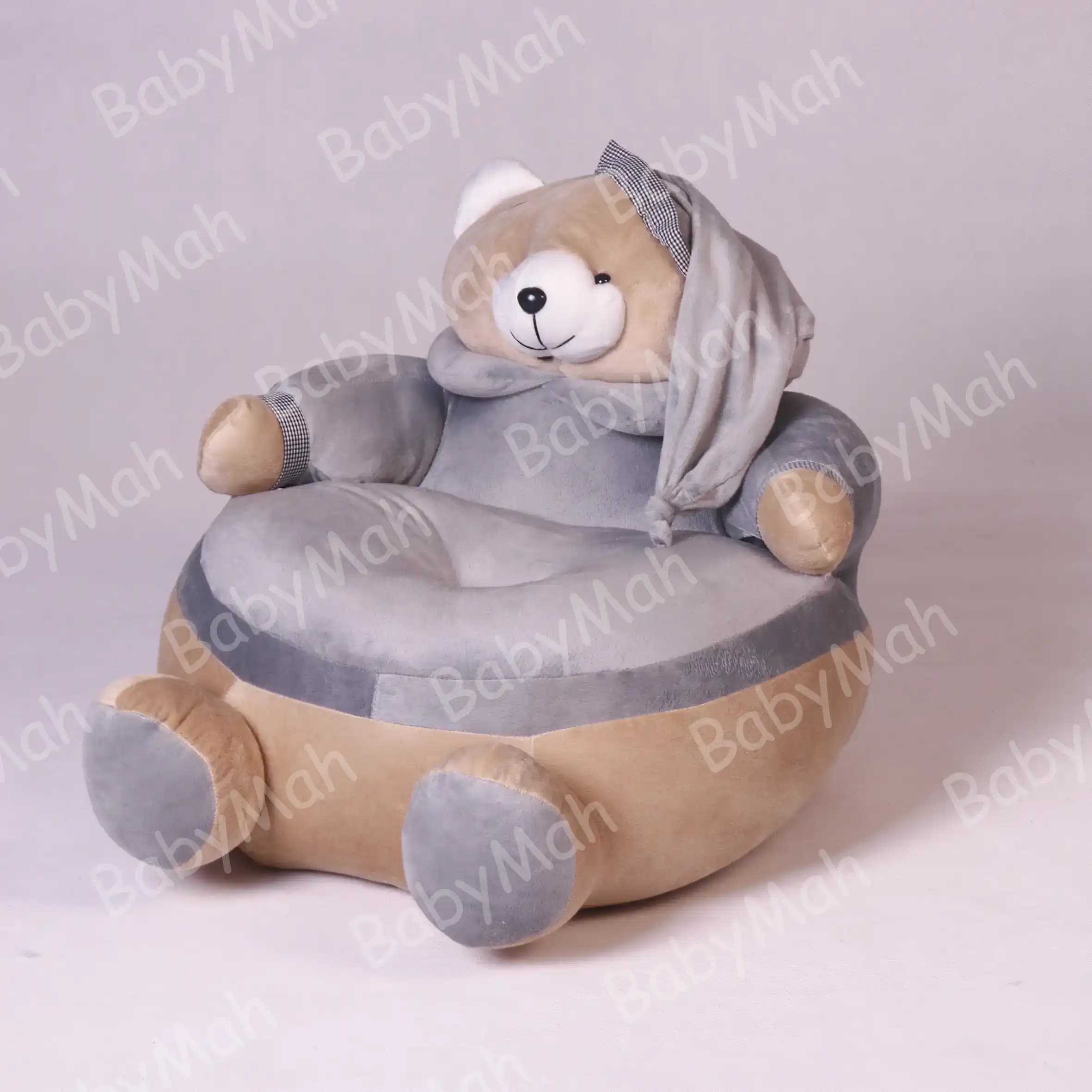 مبل کودک خرس تدی رنگ طوسی