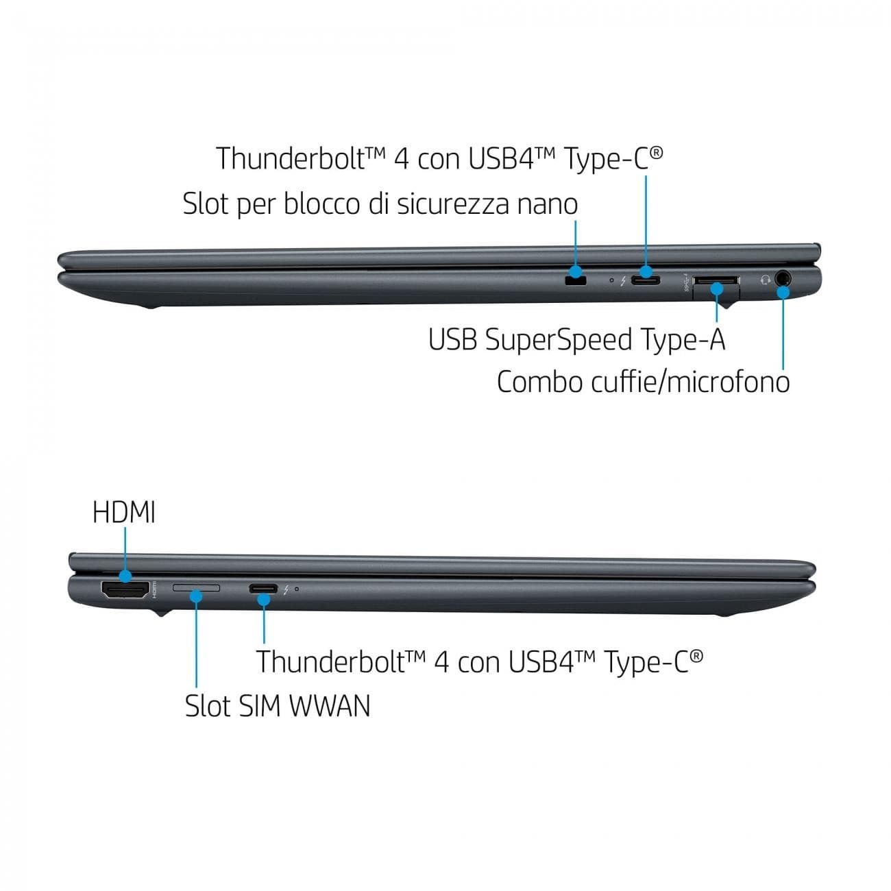 لپتاپ اچ پی دراگون فلای نسل 12 HP ELITEBOOK DRAGONFLY — تصویر ۱۱