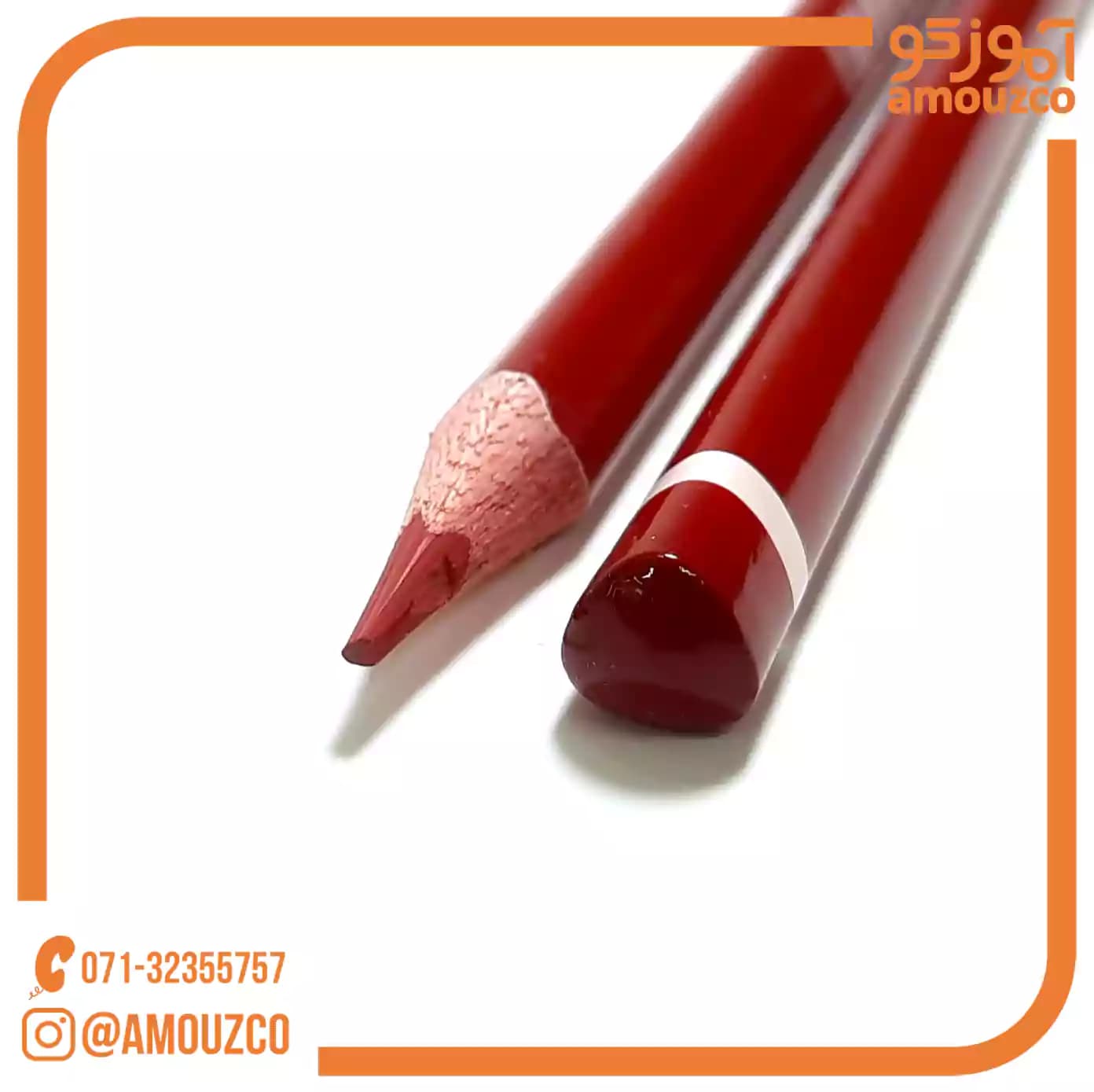 مداد قرمز سه گوش استورم مدل HL-310181 — تصویر ۲