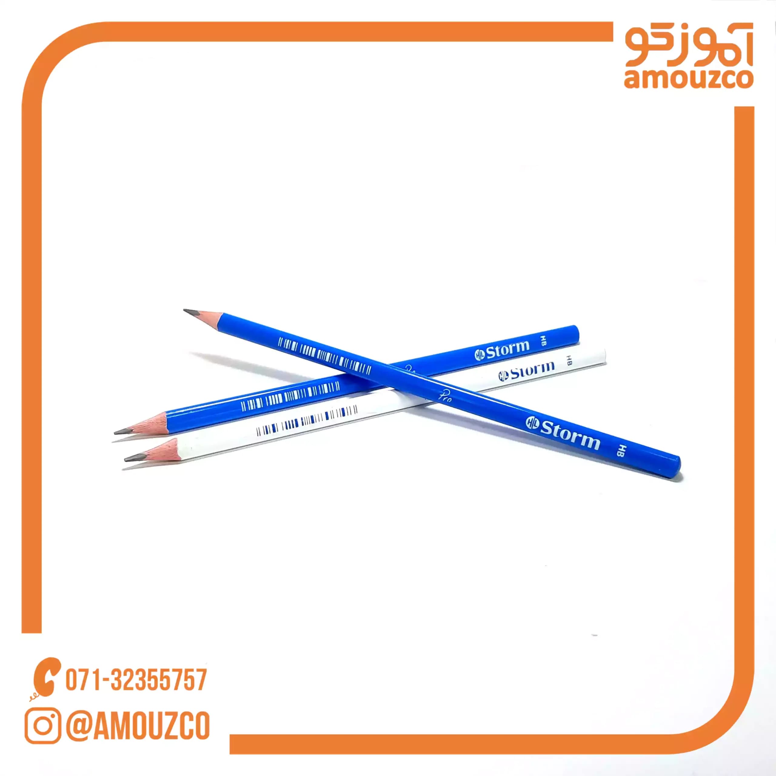 مداد مشکی سه گوش استورم مدل PRO