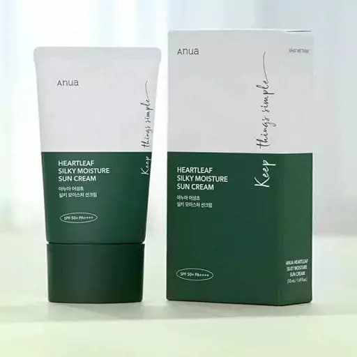 ضد آفتاب مرطوب کننده و تسکین دهنده آنوا (ANUA Heartleaf Sun Cream) — تصویر ۴