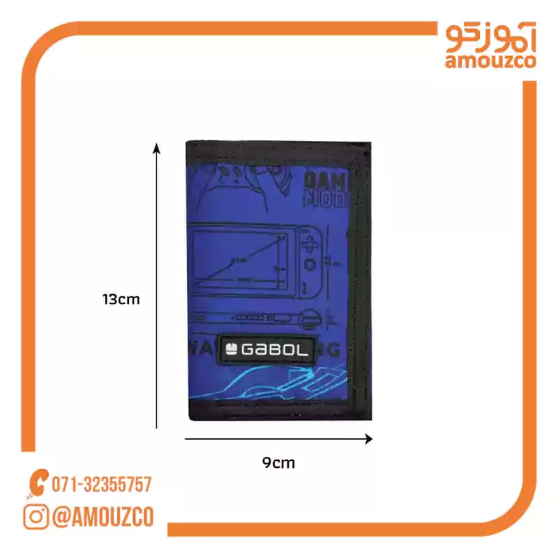 کیف پول Gaming سایز 12×9×1 گابل — تصویر ۴