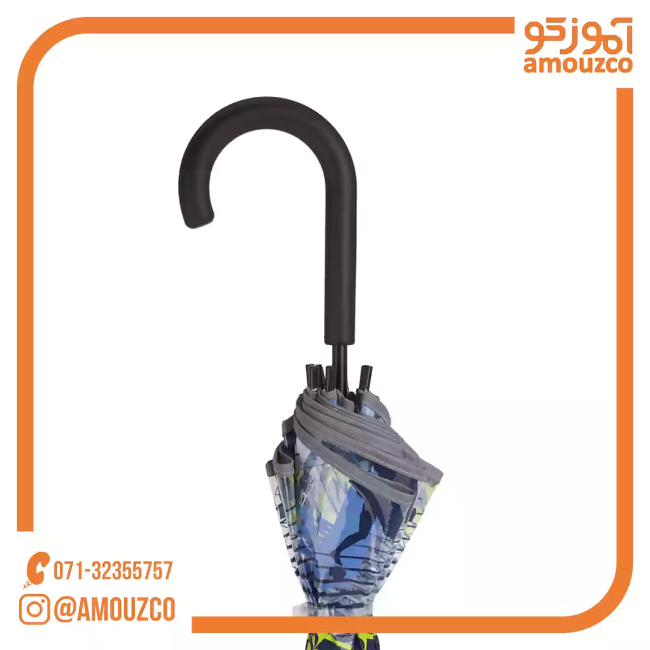چتر عصایی شفاف Ball سایز 81cm گابل — تصویر ۳