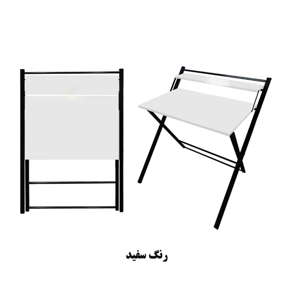 ست میز تحریر تاشو بزرگسال+صندلی السا مشکی — تصویر ۸