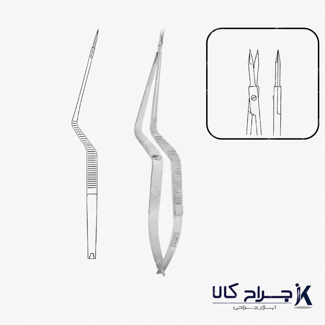 قیچی عروقی بایونتی مستقیم MARK 19cm