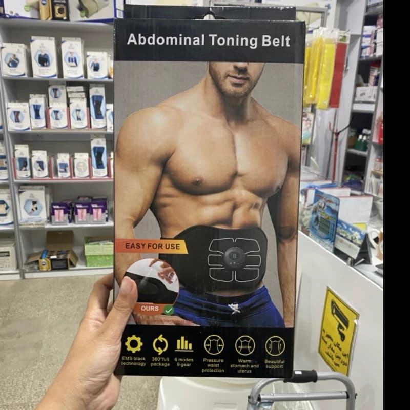 ماساژور و کمربند تقویت شکم و سیکس پک ساز Abdominal toning belt — تصویر ۶