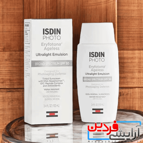 ضد آفتاب رنگی %100 مینرال SPF 50 ایزدین ISDIN Eryfotona Ageless — تصویر ۹