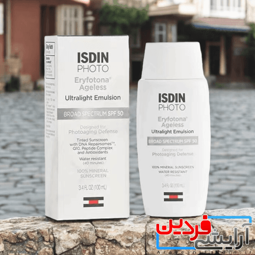 ضد آفتاب رنگی %100 مینرال SPF 50 ایزدین ISDIN Eryfotona Ageless — تصویر ۱۱