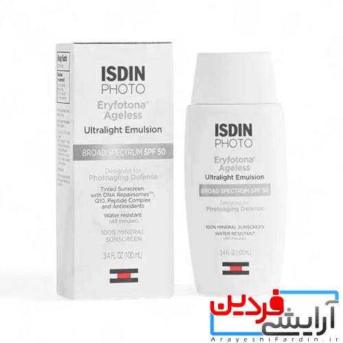 ضد آفتاب رنگی %100 مینرال SPF 50 ایزدین ISDIN Eryfotona Ageless — تصویر ۲