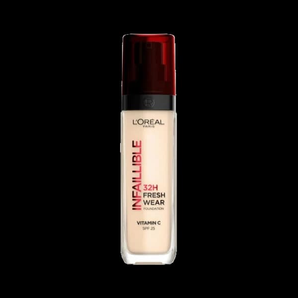 کرم پودر شیشه‌ای لورآل Infaillible Fresh Wear 32H حجم 30 میلی‌لیتر — تصویر ۱۱