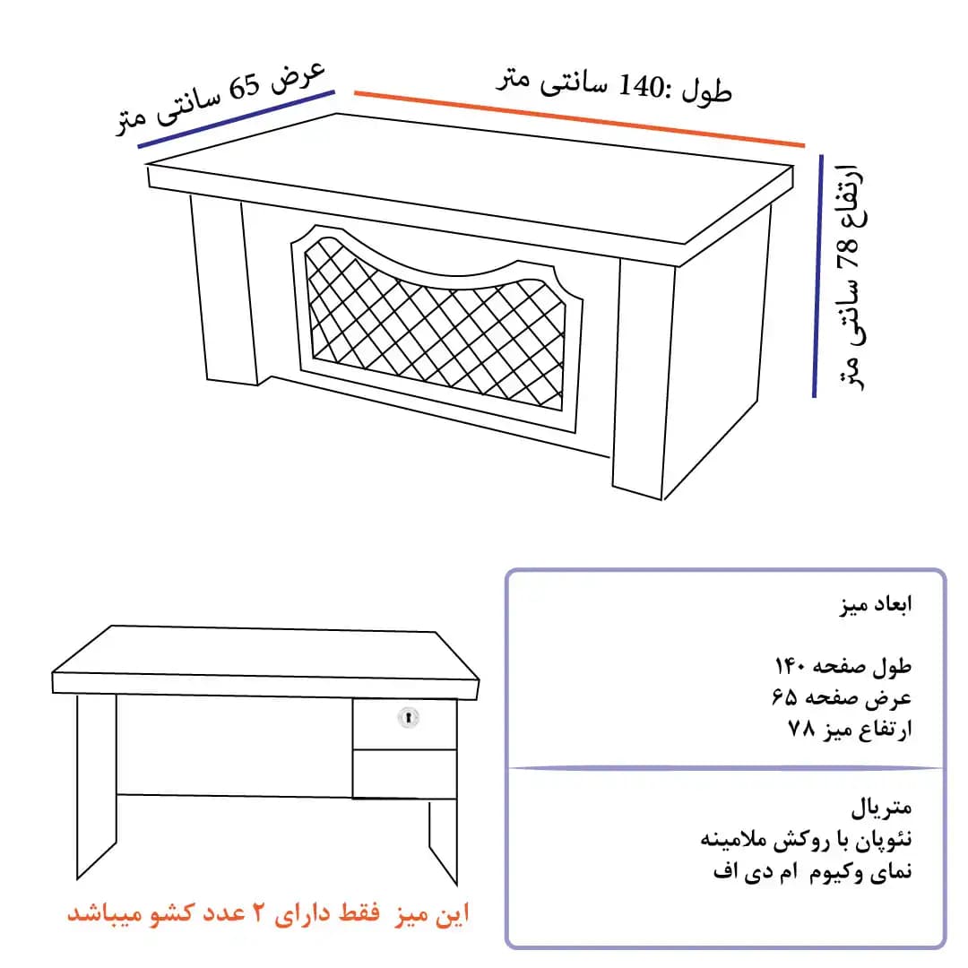 میز کارمندی نیمه وکیوم VT01 — تصویر ۶