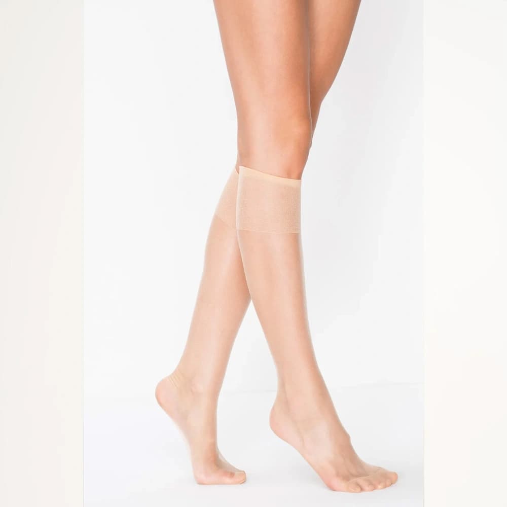 جوراب زیر زانو شیشه ای زنانه پنتی Fit 15 رنگ بدن روشن