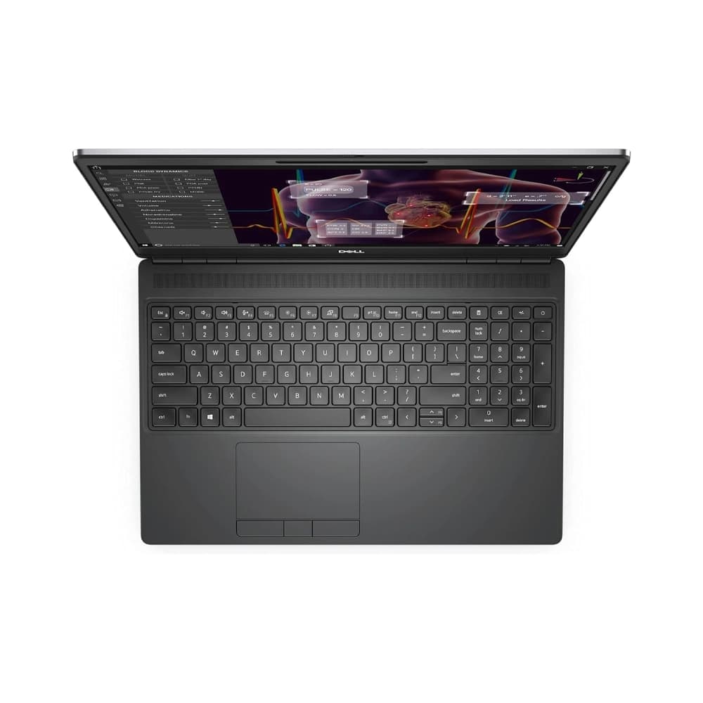 لپ‌تاپ DELL Precision 7550 | پردازنده Intel Core i7 – رم 16 – حافظه 512 گیگابایت – گرافیک Nvidia Quadro T1000 – نمایشگر ۱۵٫۶ اینچ — تصویر ۲