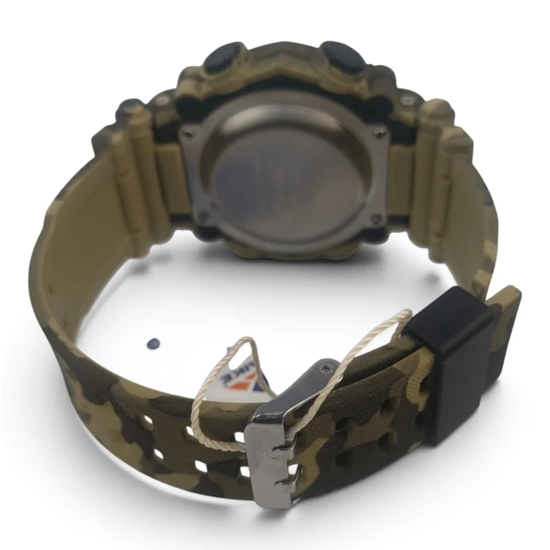 ساعت مچی اسپرت آیک | AIKE طرح G-SHOCK دیجیتالی مدل AK-1933 رنگ سبز ارتشی به همراه جعبه و پاکت اورجینال — تصویر ۴