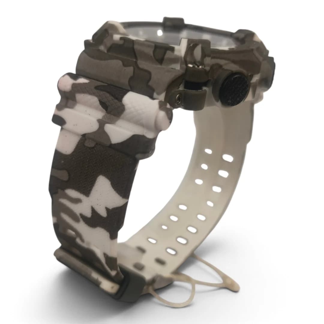 ساعت مچی اسپرت آیک | AIKE طرح G-SHOCK دیجیتالی مدل AK-1933 رنگ طوسی ارتشی به همراه جعبه و پاکت اورجینال — تصویر ۱۱