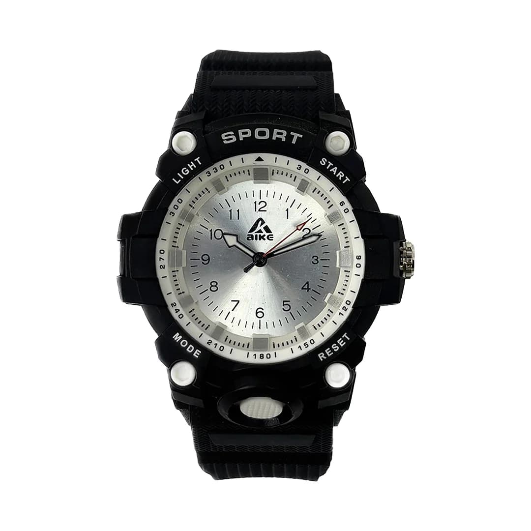 ساعت مچی اسپرت آیک | AIKE طرح G-SHOCK عقربه ای مدل AK-005 رنگ مشکی به همراه جعبه و پاکت اورجینال