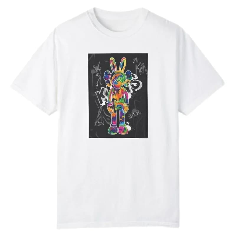 تی‌شرت آستین کوتاه پسرانه مدل kaws رنگ سفید — تصویر ۴